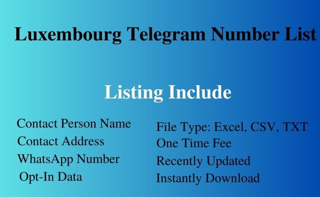 Luxembourg telegram number list